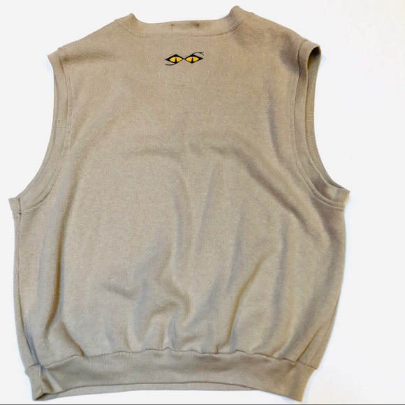 Snake Eyes Apparel men’s Sweater Vest. Sz L tan - Picture 2 of 5